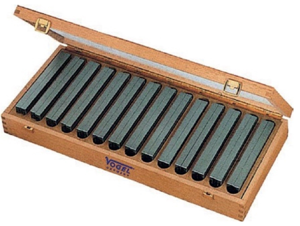 Bộ căn mẫu song song bằng thép, 14 cặp, Vogel Germany 260600