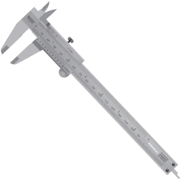 thuoc-cap-co-Vernier-Calipers-Vogel-germany-201033 Thước cặp cơ khí 150mm, khoá bằng vít, độ chính xác 0.05mm. Ngàm phụ 16mm.