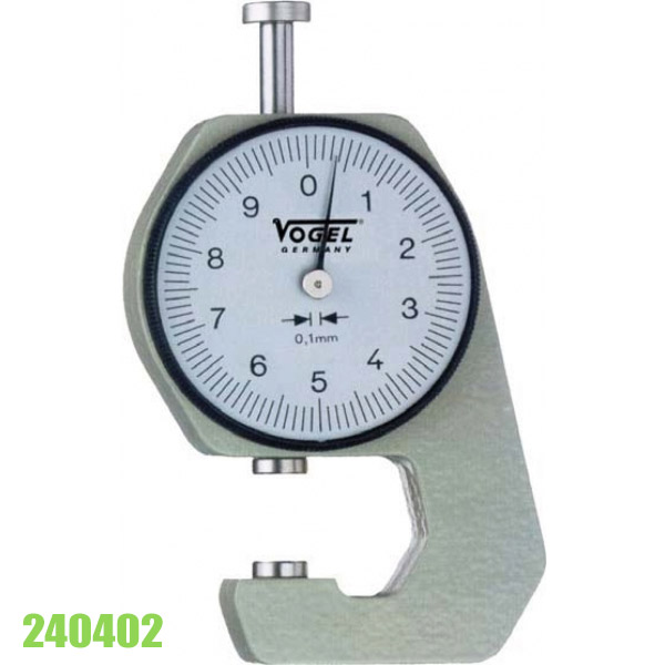 dong-ho-do-do-day-vogel-240402 Đồng hồ đo độ dày 0-20 mm Vogel 240402, chọn lựa đầu đo F, G, H, K.