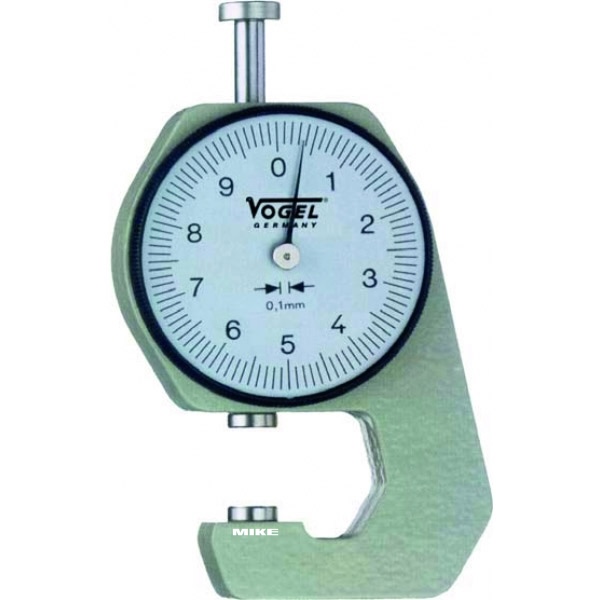 dong-ho-do-do-day-vogel-240401 Đồng hồ đo độ dày 0-10 mm Vogel 240401, chọn lựa đầu đo F, G, H, K.