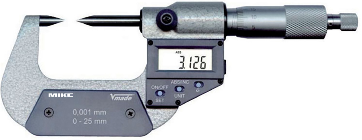 Panme điện tử đo ngoài 23117, ngàm đĩa đặc biệt, Vogel Germany