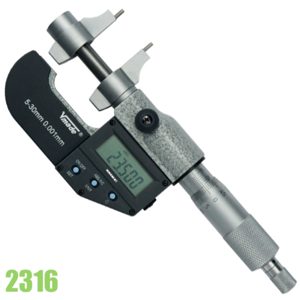 Panme điện tử đo trong 23162, từ 5-200mm, 0.001mm, Vogel Germany