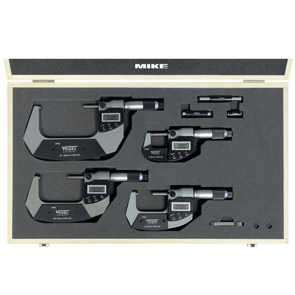 232171 - Bo panme dien tu 4 cay Vogel Germany Bộ panme điện tử 23217, từ 0-100mm, 4 chi tiết, IP65, VOGEL Germany