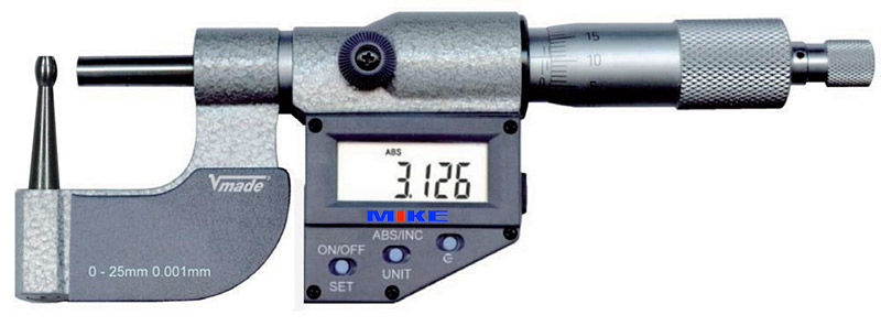 Panme điện tử đo ngoài 232813, từ 0-25mm,đo độ dày ống, 0.001mm Panme điện tử đo ngoài 232813, từ 0-25mm,đo độ dày ống, 0.001mm