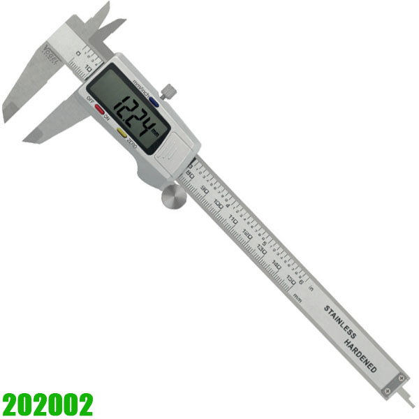 Thước cặp điện tử 202002, dài 150mm, độ chính xác 0.01mm Thước cặp điện tử 202002, dài 150mm, độ chính xác 0.01mm