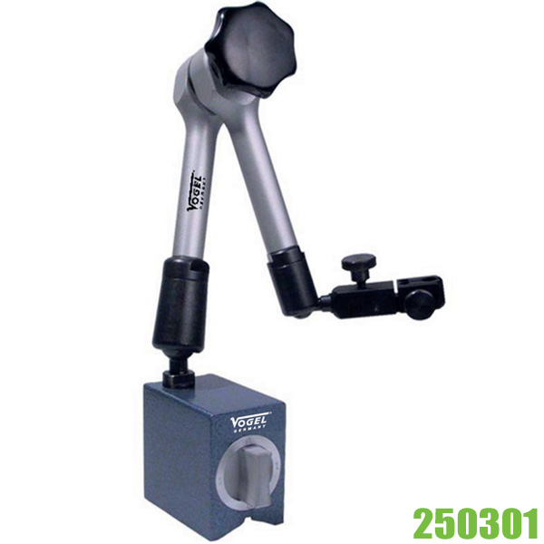 Chân đế gá đồng hồ so tay với 320mm, có nam châm, Vogel Germany 250301 Chân đế gá đồng hồ so, lực từ 650N, Vogel Germany 250301